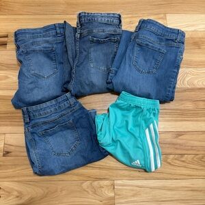 Teen girls size 16 lot of jeans and shorts